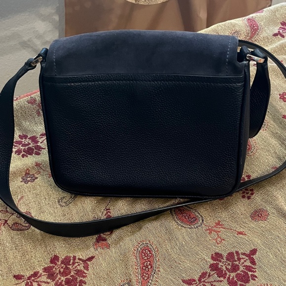Kate Spade suede and leather Midnight deep Blue Crossbody Bag - Picture 4 of 15